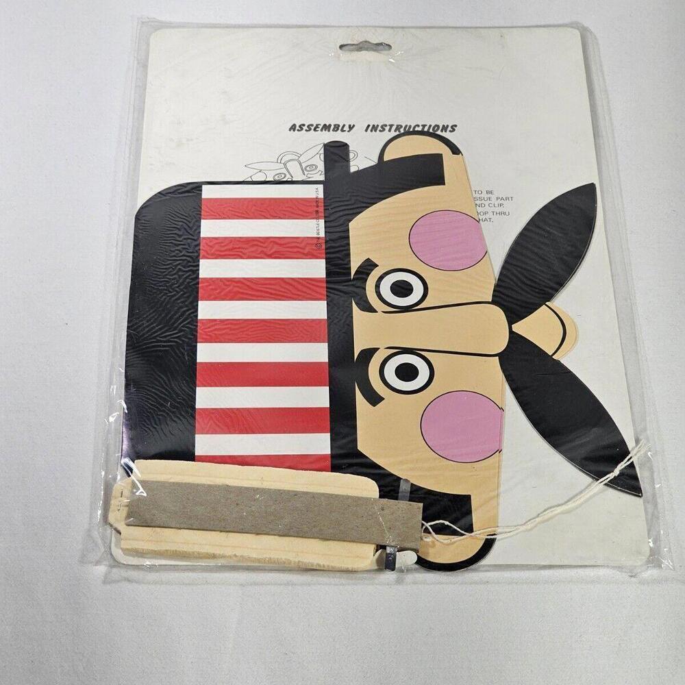 Vintage Gay 90's Art Tissue Hanging 12" Party Father's Day 1984 Beistle - Picture 6 of 7
